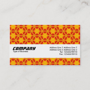 Cartão De Visita Banda de Textura - Padrão Terrazzo Laranja 02