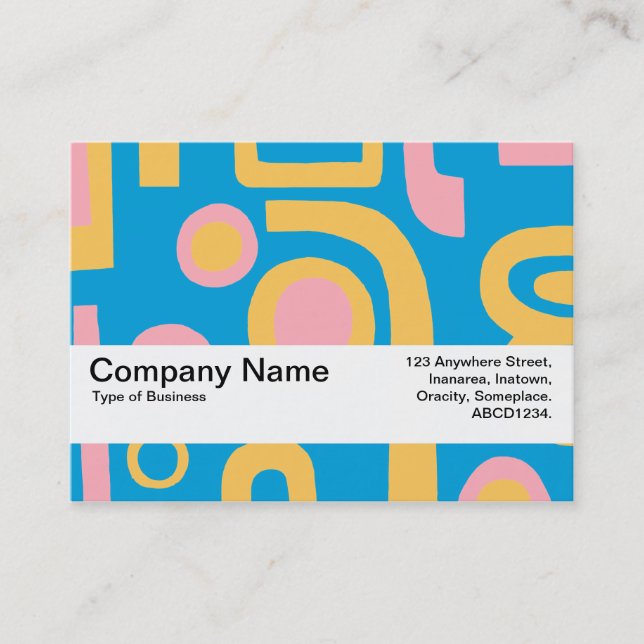 Cartão De Visita Banda de Textura V2 - Abstrato 170914 (Frente)