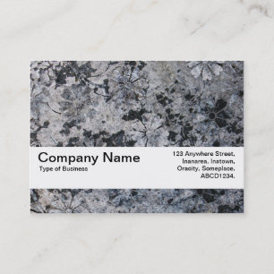 Cartão De Visita Banda de Textura V2 - Flores de Grunge