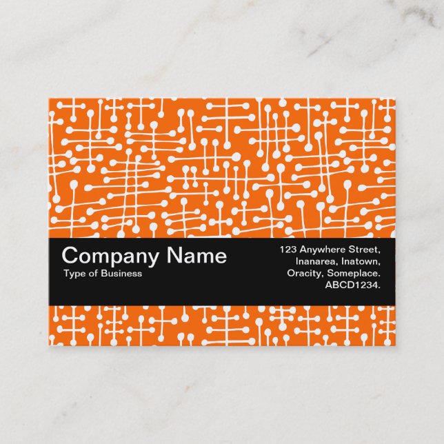 Cartão De Visita Banda de textura V2 - Pontos conectados II (Frente)