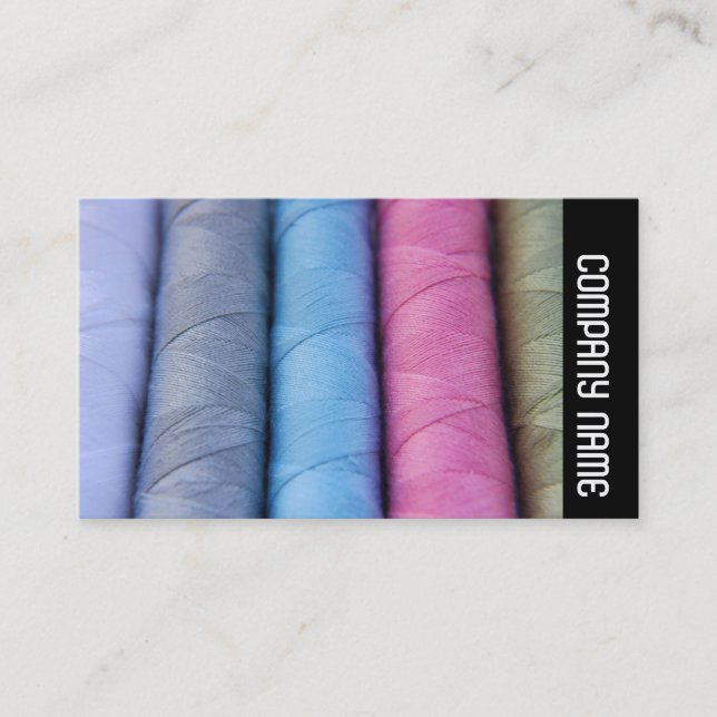 Cartão De Visita Banda lateral - bobinas de algodão (Frente)