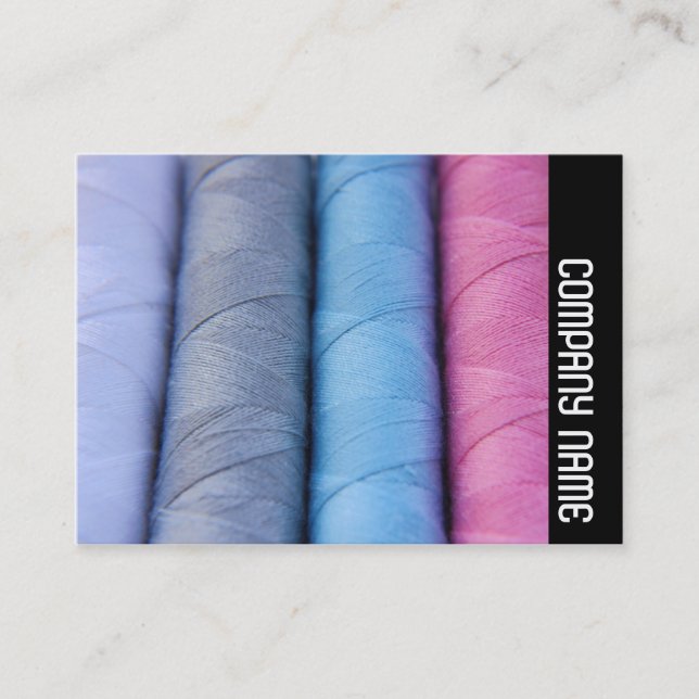 Cartão De Visita Banda lateral - bobinas de algodão (Frente)