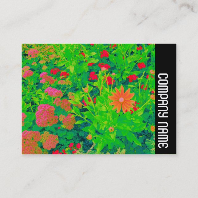 Cartão De Visita Banda lateral - Cama do ventilador psicodélico (Frente)