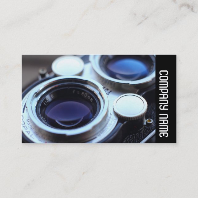 Cartão De Visita Banda lateral - Câmera TLR de imagem (Frente)