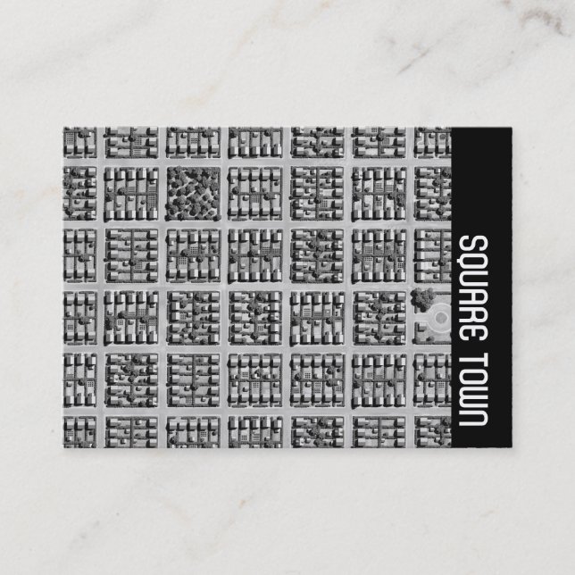 Cartão De Visita Banda lateral - Cidade quadrada (Frente)