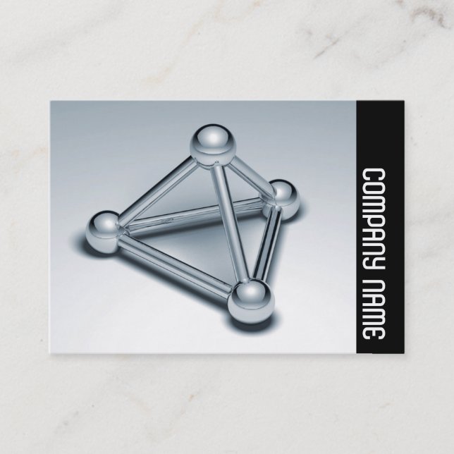 Cartão De Visita Banda lateral - Esferas conectadas (Frente)
