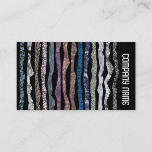 Cartão De Visita Banda lateral - faixas minerais