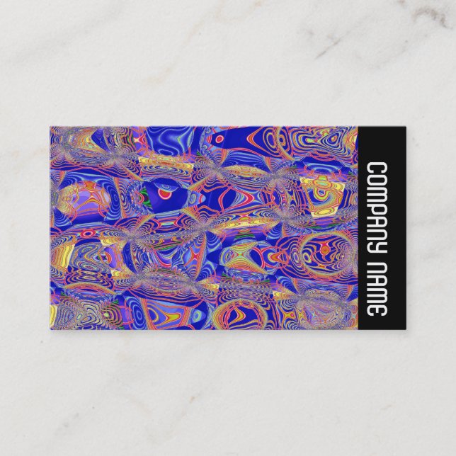 Cartão De Visita Banda lateral - Fractal Abstrato 061012a (Frente)