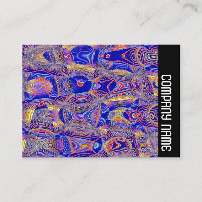 Cartão De Visita Banda lateral - Fractal Abstrato 061012a (Frente)