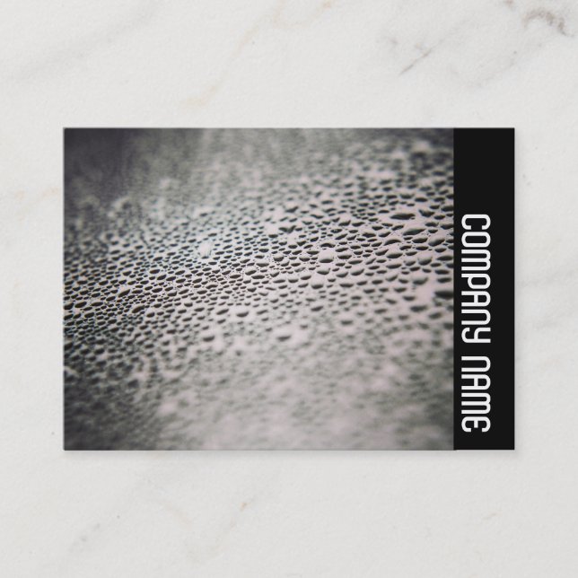 Cartão De Visita Banda lateral - Gotas de água no vidro 02 (Frente)