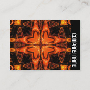 Cartão De Visita Banda lateral - Kaliediscope Laranja 03