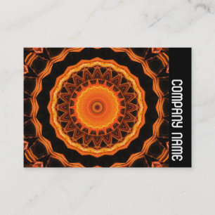 Cartão De Visita Banda lateral - Kaliediscope Laranja 04