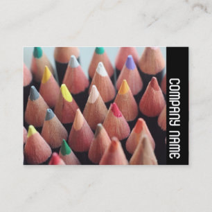Cartão De Visita Banda lateral - Lápis de cores