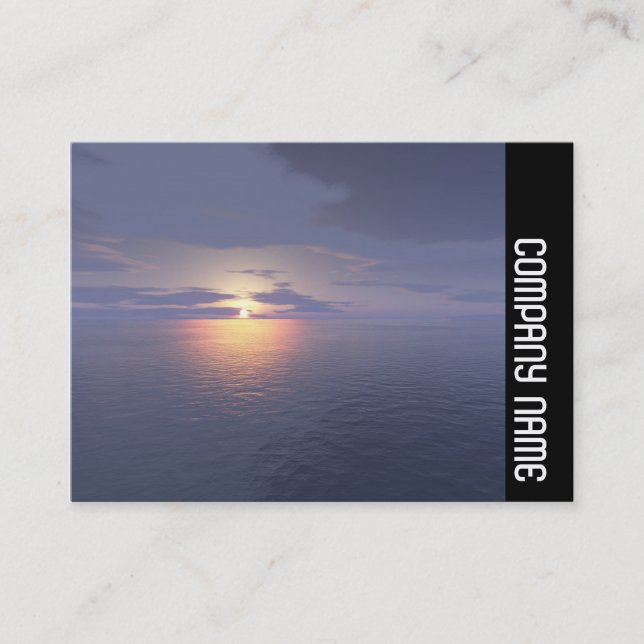 Cartão De Visita Banda lateral - nascer do sol/pôr do sol (Frente)