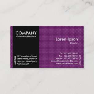 Cartão De Visita Banda lateral preta - Textura de Tecido roxo magen