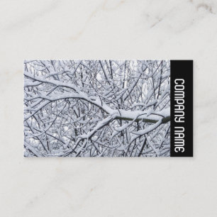Cartão De Visita Banda lateral - Ramificações de neve