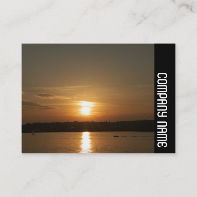 Cartão De Visita Banda lateral - Sunset sobre o compartimento de Ca (Frente)