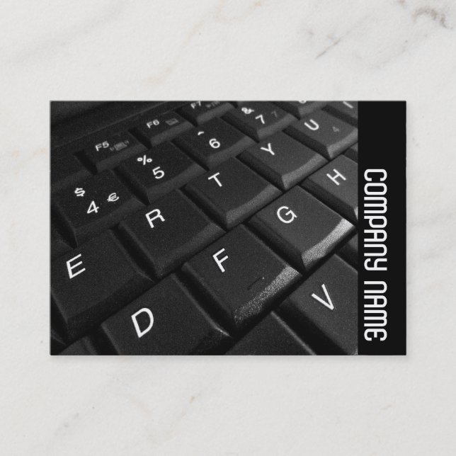 Cartão De Visita Banda lateral - Teclado do notebook (Frente)