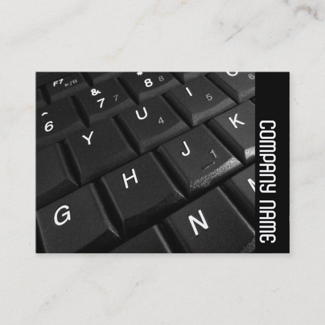 Cartão De Visita Banda lateral - Teclado do notebook 02 (Frente)