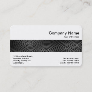 Cartão De Visita Banda Média - Cinzas Escuras Elétricas