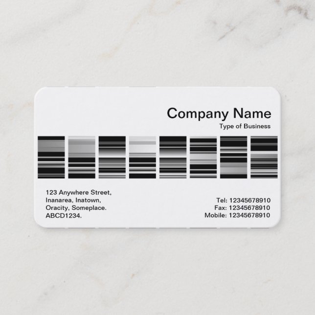 Cartão De Visita Banda média - Codex 03 (Frente)