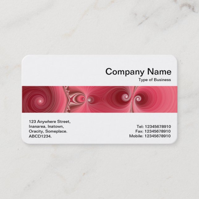 Cartão De Visita Banda média - Fractal 03 (Frente)