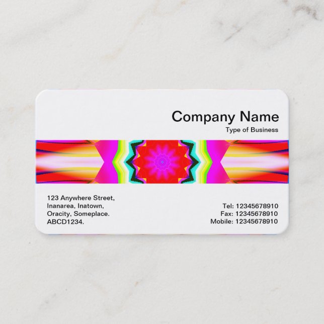 Cartão De Visita Banda Média - Kaliedoscópico 04 (Frente)