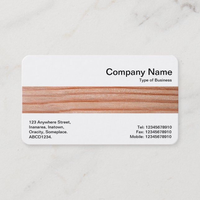 Cartão De Visita Banda média - Madeira 01 (Frente)