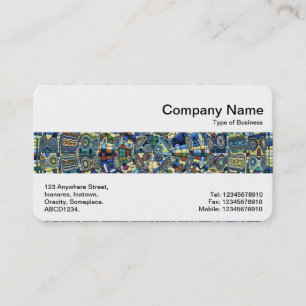 Cartão De Visita Banda média - Piscina Abstrato