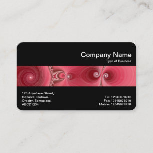 Cartão De Visita Banda média (preto) - Fractal 03