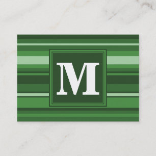 Cartão De Visita Banda verde monograma