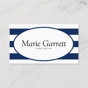 Cartão De Visita Bandas de Marinho Clássicas