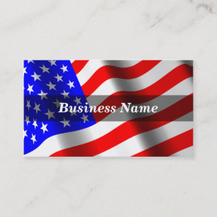 Cartão De Visita bandeira 3D americana (cores do RGB)