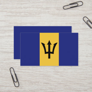 Cartão De Visita bandeira Barbados