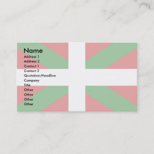 Cartão De Visita Bandeira Basque
