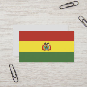 Cartão De Visita Bandeira da Bolívia