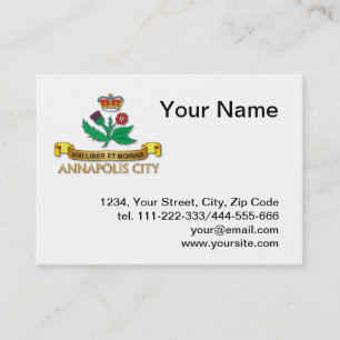 Cartão De Visita Bandeira da cidade de Annapolis