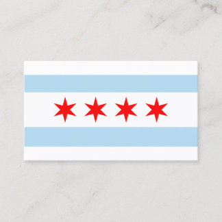 Cartão De Visita Bandeira da Cidade de Chicago