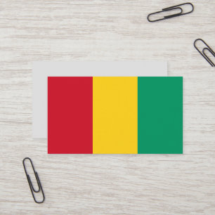 Cartão De Visita bandeira da Guiné