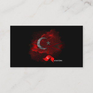 Cartão De Visita bandeira da Turquia