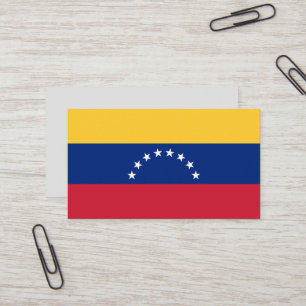 Cartão De Visita Bandeira da Venezuela