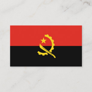 Cartão De Visita Bandeira de Angola