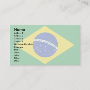 Cartão De Visita Bandeira de Brasil