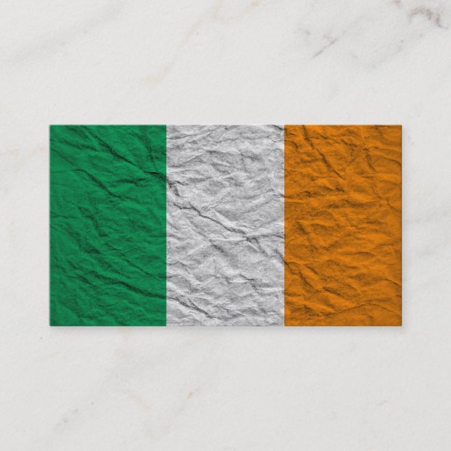 Cartão De Visita bandeira de ireland (Frente)
