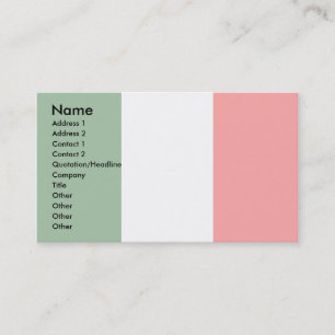 Cartão De Visita Bandeira de Italia