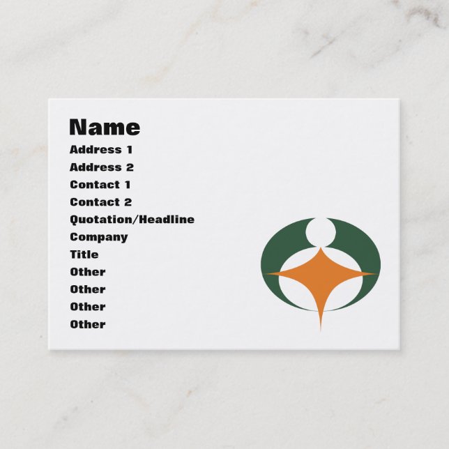 Cartão De Visita Bandeira de Koga, Shiga, Japão (Frente)