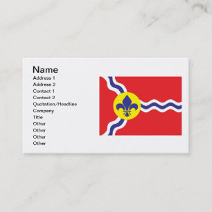 Cartão De Visita Bandeira de St Louis