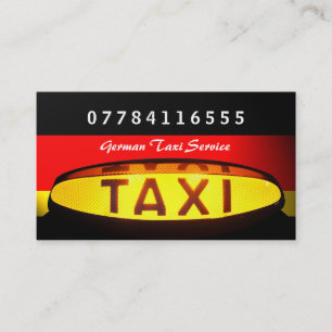 Cartão De Visita Bandeira de Taxi Alemã