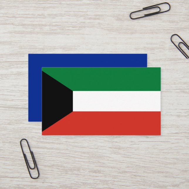 Cartão De Visita bandeira do Kuwait (Frente/Verso In Situ)
