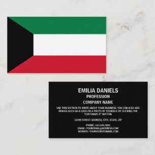 Cartão De Visita Bandeira do Kuwait, Bandeira do Kuwait